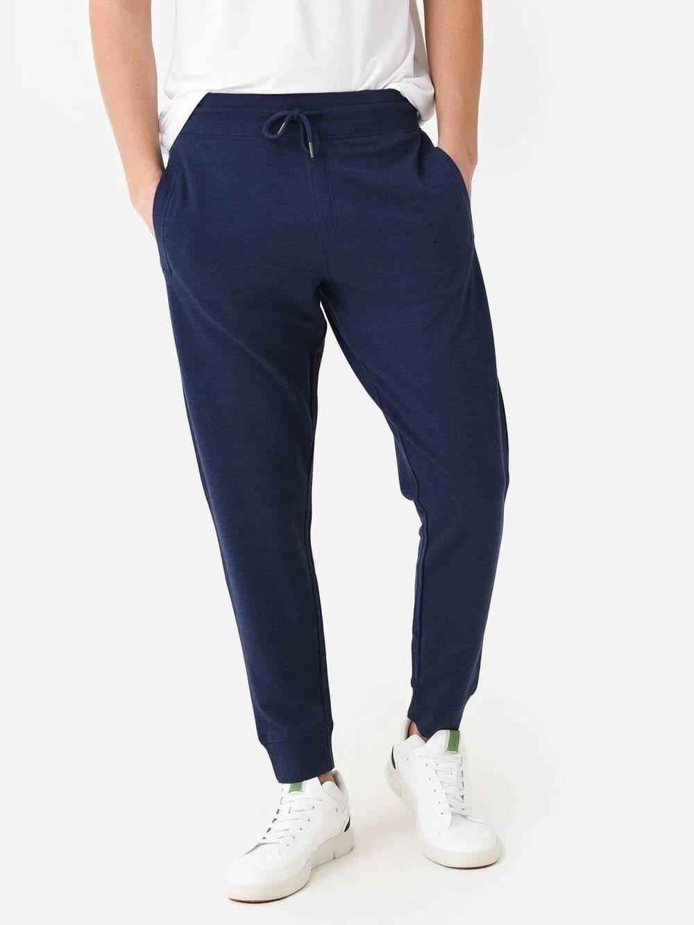 NEW PETER MILLAR crown lava wash garment dyed jogger in navy